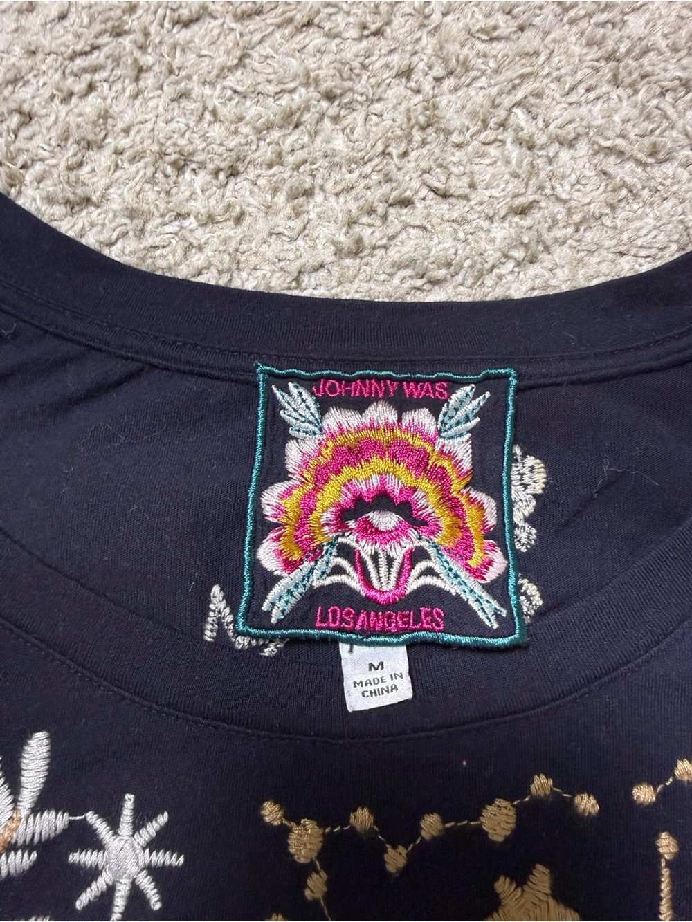 Johnny Was Cyllene Embroidered Top - Size M - Picture 2 of 5